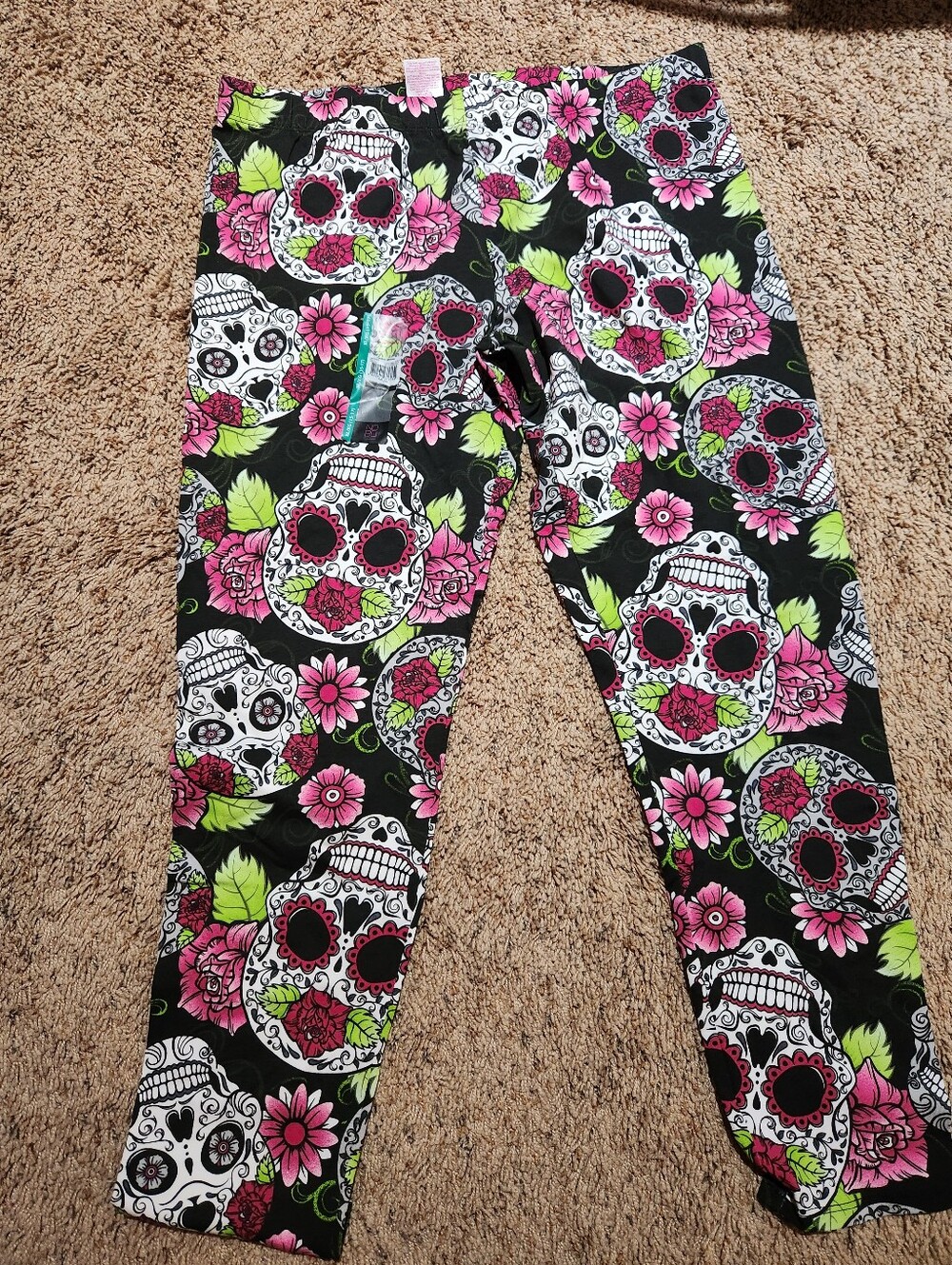 Womens XL skull Leggings